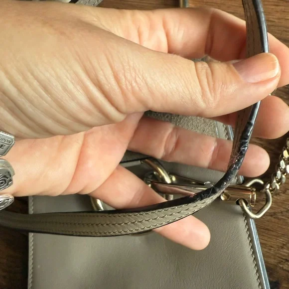 Chloé Mini Faye Beige Leather and Suede Crossbody Bag - Picture 4 of 11